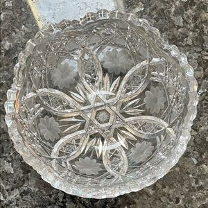 Elegant Crystal Glass Bowl